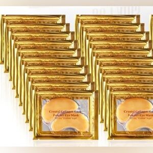 20 Pack- Gold Under Eye Patches with 24K Nano-active Gold